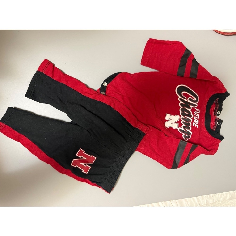 Gen2 Nebraska Cornhuskers Baby Future Champ Bodysuit and Pants Set 0-3M